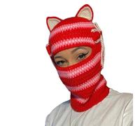 HINAYOSAN Wacky Hat For Teens Autumn Winter Knitted Halloween Party Photography Props Unique Horn Cap