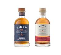 Hinch Distillery 5 Year Old Collection Bundle - Double Wood Premium Irish Whiskey and Hinch Connoisseur Collection 5 Year Old Madeira Wine Cask Whiskey