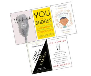 Hinch Yourself Happy, 10% Happier, You Are a Badass 5 Books Collection Set NEW