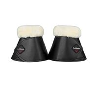 LeMieux Fleece WrapRound Overreach Horse Boots - Over Reach or Bell Boots for Horses - Protective Gear and Training Equipment - Equine Boots, Wraps & Accessories (Black Natural/Large)