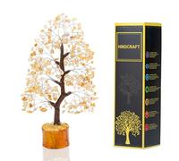 Hindcraft Citrine Crystal Tree of Life | Decorative Artificial Tree for Home & Office | Feng Shui Money Tree for Success & Vitality | Gift for Men & Women - Housewarming, Birthday & Anniversary