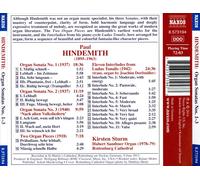 HINDEMITH: ORGAN SONATAS NOS. 1-3; ELEVEN INTERLUDES FROM LUDUS TONALIS; TWO ORG