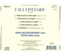 HINDEMITH:VIOLIN SONS MEDITATION SEHR NEW CD