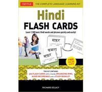 Hindi Flash Cards Kit : Learn 1,500 basic Hindi words and phrases quickly and easily! (Online Audio Included)