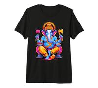 Hindou Ganesh Puja Elephant God India Méditation Yoga Murti Premium T-Shirt