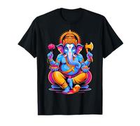 Hindou Ganesh Puja Elephant God India Méditation Yoga Murti T-Shirt