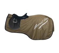 Imperial Riding IRH Super-Dry 0 g Waterproof Horse Cooler and Training Blanket without Filling with Fastening, Tail Flap and Reflective Details, Olive Green, S