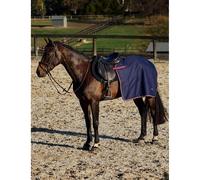 Weatherbeeta Essential Fleece Lined Quarter Sheet - Navy/burgundy SMALL