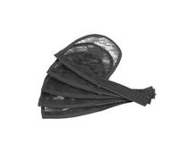 hindraem 5pcs Hair Net for Effortless Ponytail Weaving Net Wig Caps Hair Accessories Adjustable Strap, black, length 19.2cm