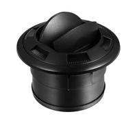 hindraem Air vent, vent, 75mm central heater, self-service air and screws, suitable and conditioning for (black), Without grille