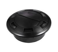 hindraem Air vent, vent, 75mm central heater, self-service air and screws, suitable and conditioning for (black), With grille