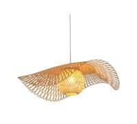 hindraem Beautifully Crafted Bamboo Pendant Light Shade for Trendy Restaurant Cafe Bar, Diameter 55cm