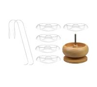 hindraem Dynamic Bead Stringing and Crafting Bowl Set Crafted for Maximum Efficiency in Jewelry Projects Bead Bowl 9.3cmx9.3cmx2.4cm/3.66inch X 3.66inch X