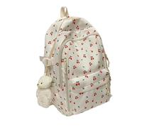 hindraem Girls Trendy Cherry Backpack Stylish Rucksack School And Everyday Cherry Backpack For Start Of School Season, type+5