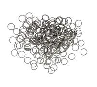 hindraem Jump Rings Split Rings Clasp Sturdy Metal Key Ring Securely Closed For Key Chain Organization Connecting Clasps Chain Jewelry Making Clasps Hooks