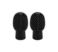 hindraem Premium Silent Drum Head Drumstick Dampeners Quiet Practice Tips All Percussion Players Which Is Soft And Provides Percussion And Durability For Long, Black, 17x32mm