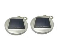 hindraem Round Solar Light Replacement Tops 5cm with 30 LEDs for Lanterns String Light Replacement Solar Panels for Garden Lights, 20 led Warm White（1）