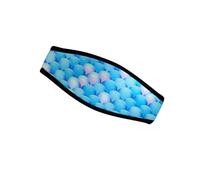 hindraem Snorkeling Mask Strap Cover Neoprene Padding for Comfort Hair, Blue Shell Pattern, 18.5x8cm