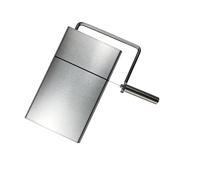 hindraem Stylish Cheese Board and Wire Slicers Cutter Premium Stainless Steel Serving Set