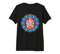Hindu Ganesha Puja Elephant God India Meditation Yoga Murti Premium T-Shirt