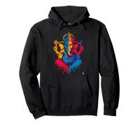 Hindu Ganesha Puja Elephant God India Meditation Yoga Murti Pullover Hoodie