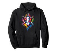 Hindu Ganesha Puja Elephant God India Meditation Yoga Murti Pullover Hoodie