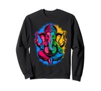 Hindu Ganesha Puja Elephant God India Meditation Yoga Murti Sweatshirt