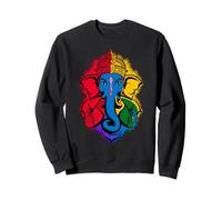 Hindu Ganesha Puja Elephant God India Meditation Yoga Murti Sweatshirt