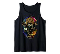 Hindu Ganesha Puja Elephant God India Meditation Yoga Murti Tank Top