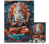 Hindu God Brahma Puzzles 1000 Pieces for Adults Paper Jigsaw Puzzles for Travel Lovers Couples Challenging Toy 1000 PCS(38x26cm)