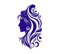 Hindu god Lord Shiva Silhouette Graphic Design Vinyl Wall Stickers 34x61.5cm Waterproof DarkBlue