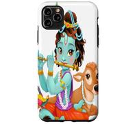 Hindu god Lord Shri Krishna with a Cow and a Bird Case for iPhone 11 Pro Max