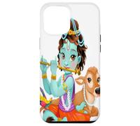 Hindu god Lord Shri Krishna with a Cow and a Bird Case for iPhone 12 Pro Max