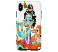 Hindu god Lord Shri Krishna with a Cow and a Bird Case for iPhone XS Max