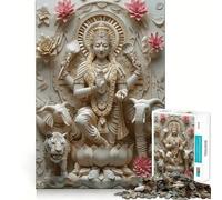 Hindu God Parvati for Adults 1000 Piece Jigsaw Puzzle Mental Skill Anxiety Relief Playful Challenge Table Accent (38x26cm)