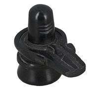 Hindu God Shiva Lingam Statue for Puja, Stone Carving, Portable Size for Travel