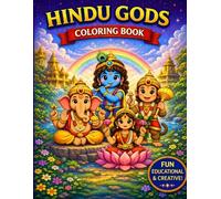 Hindu Gods Coloring Book Ages 3-8 (Saturn Mars Books Kids Activities Collection)