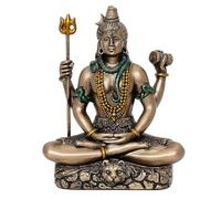 Hindu Religious Gods Lord Shiva Cold Cast Bronze Resin Decorative Small Statue for Home-Office & Car Dashboard Puja Room