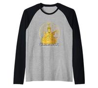 Hindus Hinduism Diwali Festival Gods Goddess Saraswati Raglan Baseball Tee