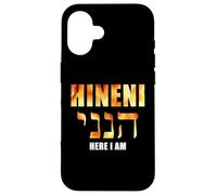 HINENI Here I Am - Hebrew Christian Faith Biblical Case for iPhone 16