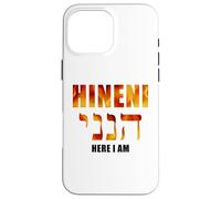 HINENI Here I Am - Hebrew Christian Faith Biblical Case for iPhone 16 Pro Max