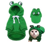 HINFHI 1 Piece Of Frog-Shaped Clothing, Fun Pet Clothes, Warm Clothes, Pet Dressing Supplies.