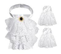 HINFHI 1 Piece Of Lace Bow Tie And 1 Opponent Sleeve, Ele And Simple Bow Tie, Dress Accessories, Role-Playing Accessories.