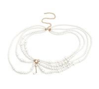 HINFHI 1 Piece of Multi-Layer Beaded Waist Chain, Ele and Simple Accessories, Clothing Accessories, Retro Sweet Waist Chain.