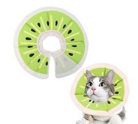 HINFHI 1 Piece Pet Neck Ring, Creative And Cute, Soft And Comfortable, Adjustable Collar, Printed Cat And Dog Donut Protective Cover.