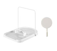 HINFHI 1 Piece Pot Lid Rack And 1 Piece Hook, Foldable Storage Rack, Kitchen Supplies, Kitchen Utensils Organizer.