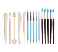 HINFHI 10 Pieces Of Clay Tools And 5 Pieces Of Clay Knife, Sculpture Tools, Diy Ceramic Supplies, Multi-Functional Clay Tools.