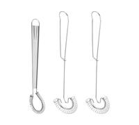 HINFHI 2-Piece Spring Whisk And 1-Piece Manual Egg Whisk, Stainless Steel Whisk, Kitchen Baking Tool, Suitable For Mixing Flour And Cream.