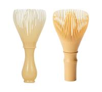 HINFHI 2 Pieces Matcha Mixer, Plastic Tea Set, Tea Brewing Accessories, Matcha Drink Making, Reusable.