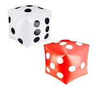 HINFHI 2 Pieces Of Creative Inflatable Dice, Game Accessories, Party Supplies, Party Interactive Toys, Game Props.